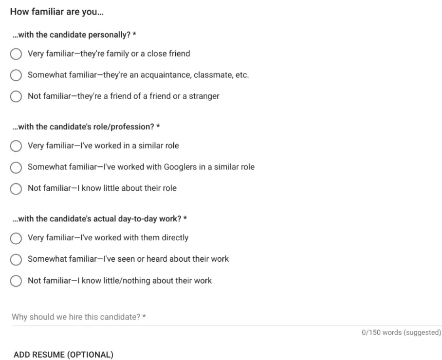 Typical ATS questions for advocates submitting your resume